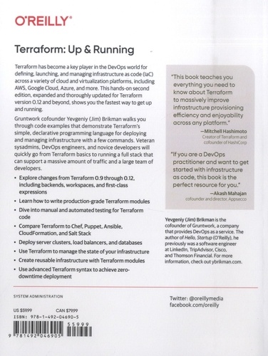 Terraform : Up & Running. Writing Infrastructure as Code 2nd edition