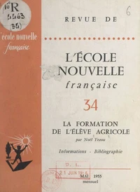 La formation de l'élève agricole