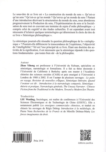 Sémiotique philosophique. La construction du monde du sens