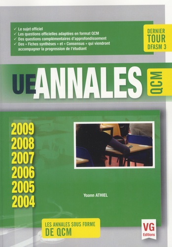 Yoann Athiel - UE annales QCM - 2004-2009.