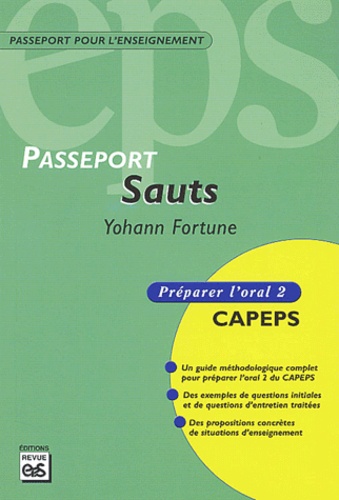 Yohann Fortune - Sauts - Préparer l'oral 2 CAPEPS.