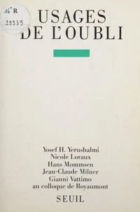 Usages de l'oubli