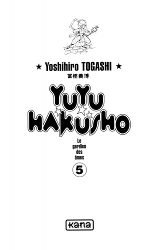 Yuyu Hakusho Tome 5