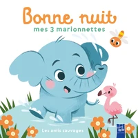 Les animaux sauvages / 3 marionnettes