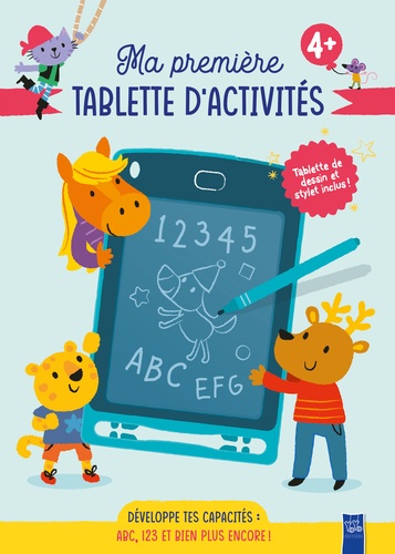  Yoyo Books - Ma première tablette d'activités - Développe tes capacités : ABC, 123 et bien plus encore ! - Avec 1 tablette de dessin et stylet inclus.