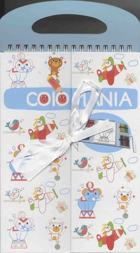  Yoyo éditions - Colomania bleu - Avec 24 crayons de couleur.