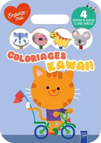 Coloriages kawaii Chat