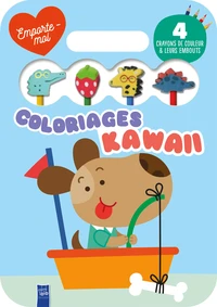 Coloriages kawaii Chien