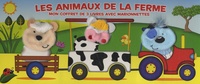  Yoyo éditions - Les animaux de la ferme - Mon coffret de 3 livres avec marionnettes : Cédric chien ; Valérie vache ; Barbara brebis.