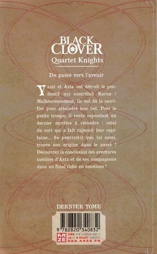 Black Clover - Quartet Knights Tome 6 Du passé vers l'avenir
