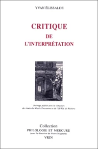 Critique de l'interprétation