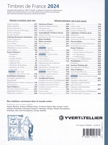 Catalogue de timbres-poste - Tome 1, France de Yvert & Tellier