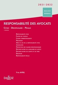 Yves Avril - Responsabilité des avocats.