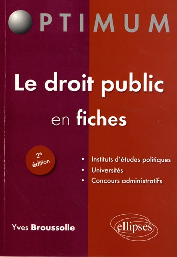 Le droit public en fiches 2e édition