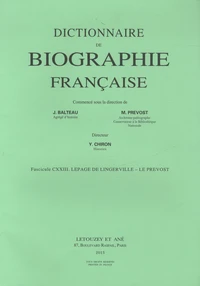 Dictionnaire de biographie française