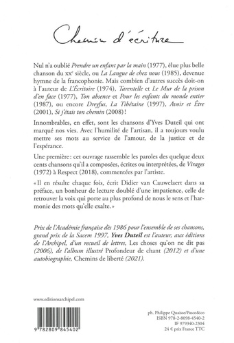Chemin d'écriture. L'intégrale des chansons
