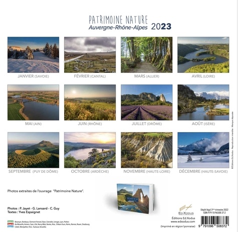 Patrimoine nature. Auvergne-Rhône-Alpes  Edition 2023