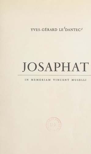 Josaphat. In memoriam Vincent Muselli