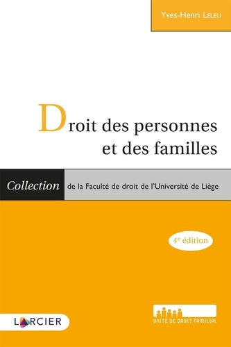 Droit des personnes et des familles 4e édition