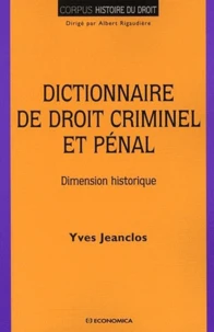 Dictionnaire du droit criminel et pénal
