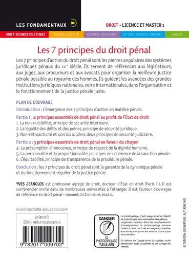 Les 7 principes du droit pénal 2e édition
