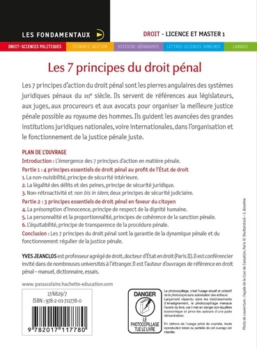 Les 7 principes du droit pénal 3e édition