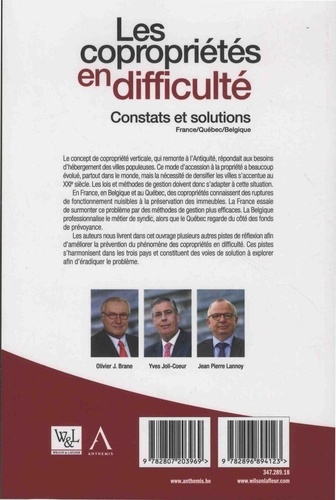 Les copropriétés en difficulté. Constats et solutions - France, Québec, Belgique 2e édition