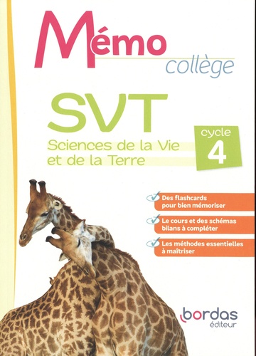 Mémo Collège SVT Cycle 4  Edition 2022