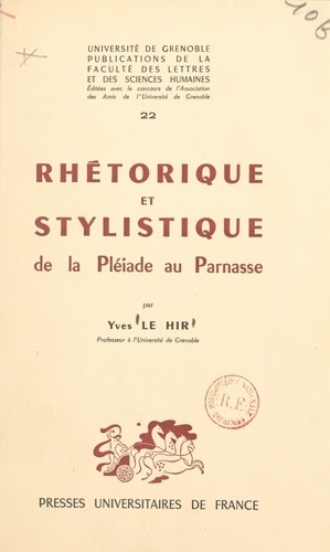 Rhétorique et stylistique : de la Pléiade au Parnasse