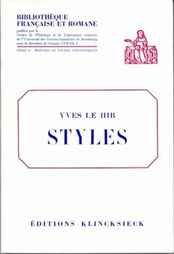 Yves Le Hir - Styles.