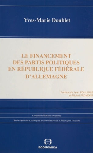 Le financement des partis politiques en République fédérale d'Allemagne