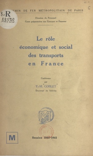 Le rôle économique et social des transports en France