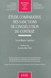 Etude comparative des sanctions de l'inexécution du contrat