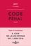 Code pénal 2017, annoté  Edition 2017