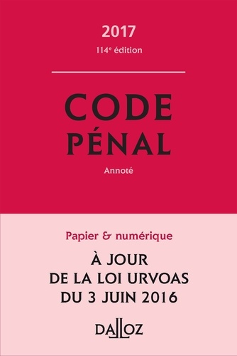 Code pénal  Edition 2017