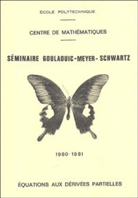 Yves Meyer et J Ginibre - Séminaire Goulaouic - Meyer -Schwartz - Equations aux dérivées partielles 1980-1981.