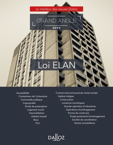 Loi ELAN  Edition 2019