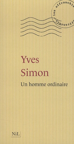 Yves Simon - Un homme ordinaire.