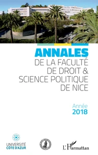 Annales de la faculté de droit et sciences politiques de Nice