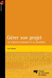 Gérer son projet en sciences humaines et au quotidien