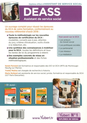 DEASS Assistant de service social. DC4 - Dynamiques interinstitutionnelles, partenariats et réseaux