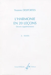 L'harmonie en 20 leçons