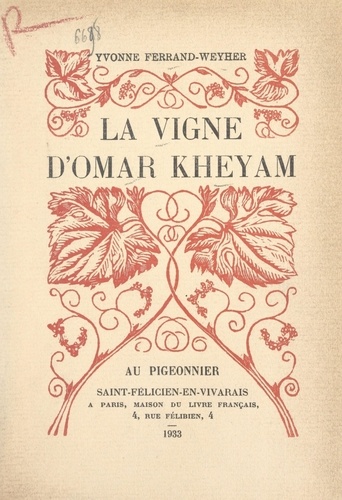 La vigne d'Omar Kheyam