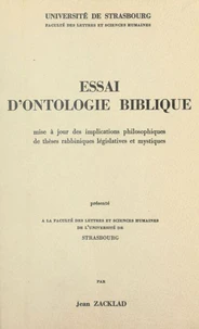 Essai d'ontologie biblique