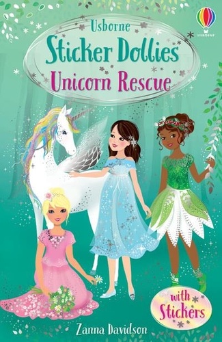 Zanna Davidson et Heather Burns - Unicorn rescue - Usborne Sticker Dollies.