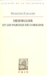 Heidegger et les paroles de l'origine