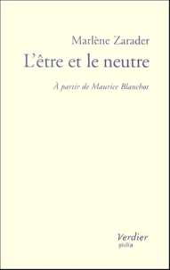 L'être et le neutre.