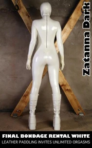Final Bondage Rental White - Leather Paddling Invites Unlimited Orgasms