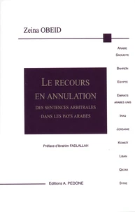 Le recours en annulation des sentences arbitrales dans les pays arabes