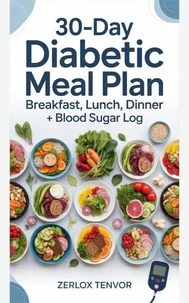 30-Day Diabetic Meal Plan: Breakfast, Lunch, Dinner + Blood Sugar Log
